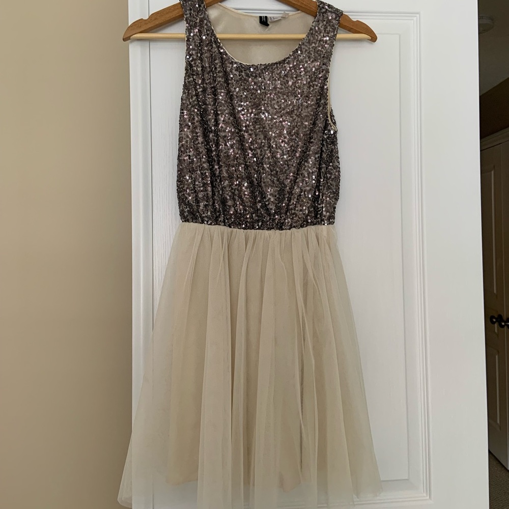 H&M Sequin and tulle dress